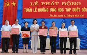 Launching of the lifelong learning movement    - ảnh 1